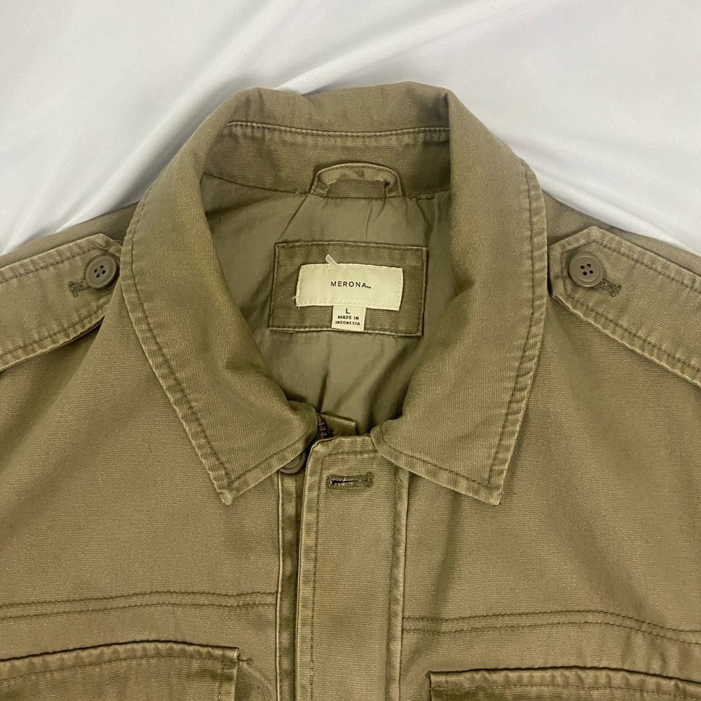 Merona Men's Khaki Military Jacket